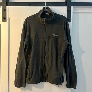 Columbia Charcoal Full-Zip Fleece Jacket